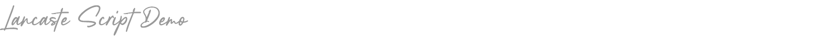 Lancaste Script font preview